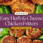 Herb and Cheese Chicken Fritters Recipe