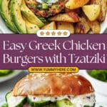 Greek Chicken Burgers Recipe