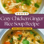 Chicken Soup with Rice, Ginger and Soy Sauce Recipe