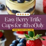 Berry Patriotic 4th of July Trifles Recipe