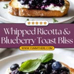 Blueberry Toast with Whipped Ricotta Recipe