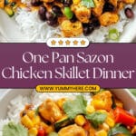 One Pan Sazon Skillet Chicken Recipe