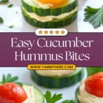 Cucumber and Hummus Bites Recipe
