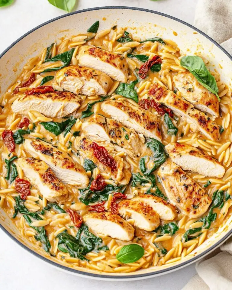 Creamy Tuscan Chicken Orzo Recipe