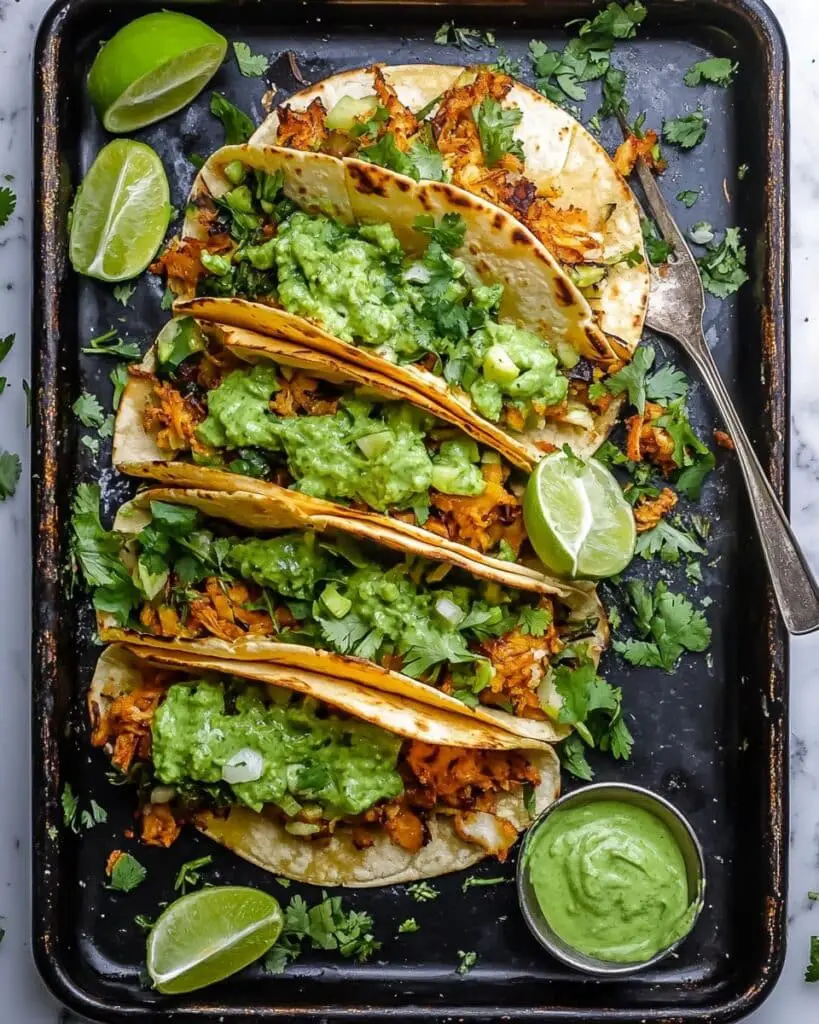 Crispy Poblano Chicken Tacos with Avocado-Jalapeño Salsa Recipe