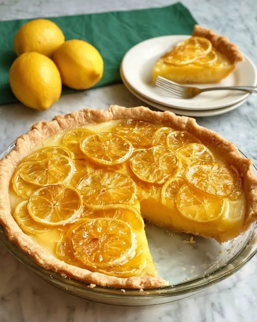 Meyer Lemon Shaker Pie Recipe