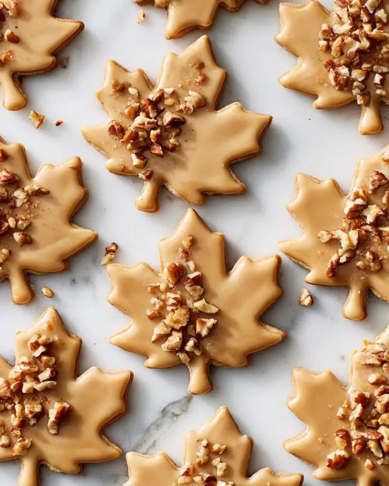 Glazed Maple Leaf Cookies Recipe