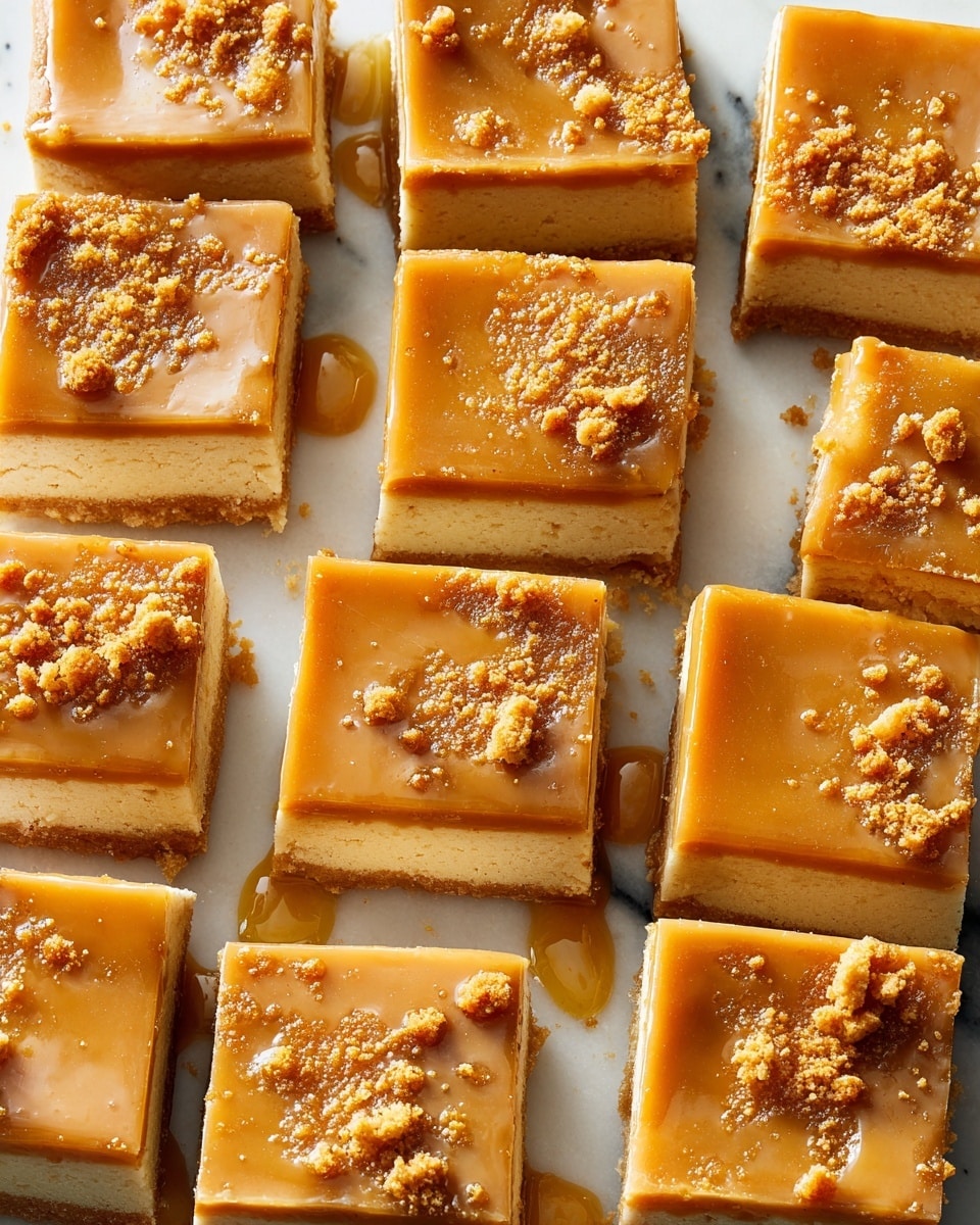 Cookie Butter Caramel Cheesecake Bars Recipe