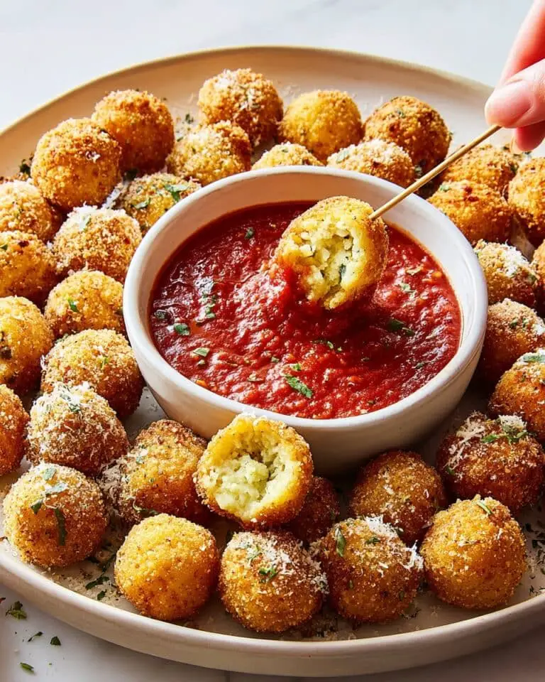Fried Gnocchi Bites with Pecorino and Marinara Recipe