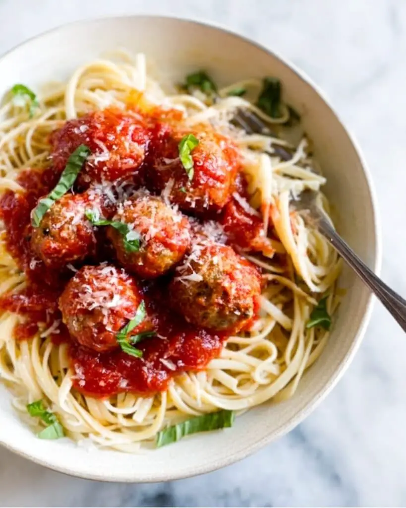 Italian Turkey Meatballs in Tomato Sauce Recipe