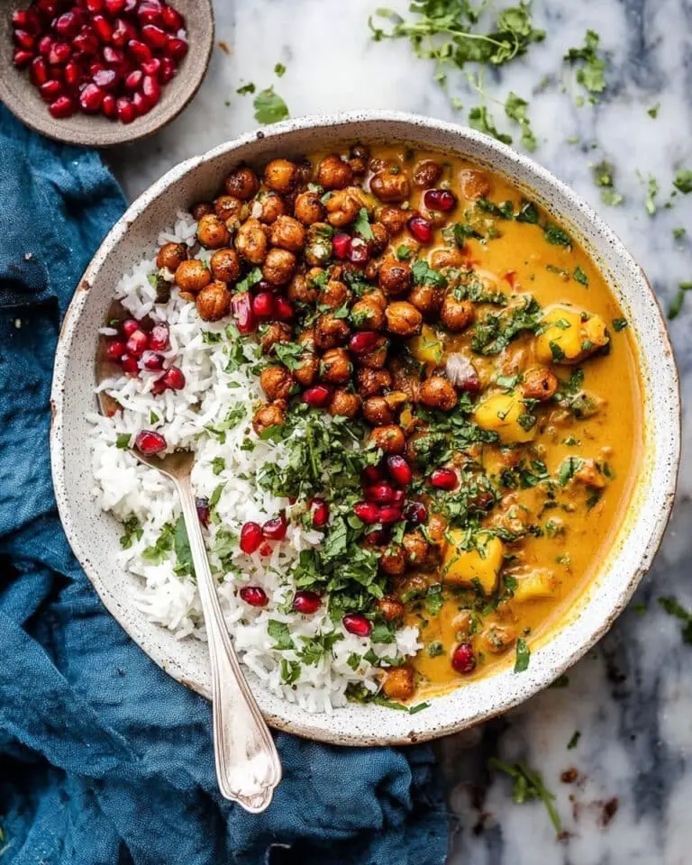 Sweet Potato Lentil Curry with Crispy Sesame Chickpeas Recipe
