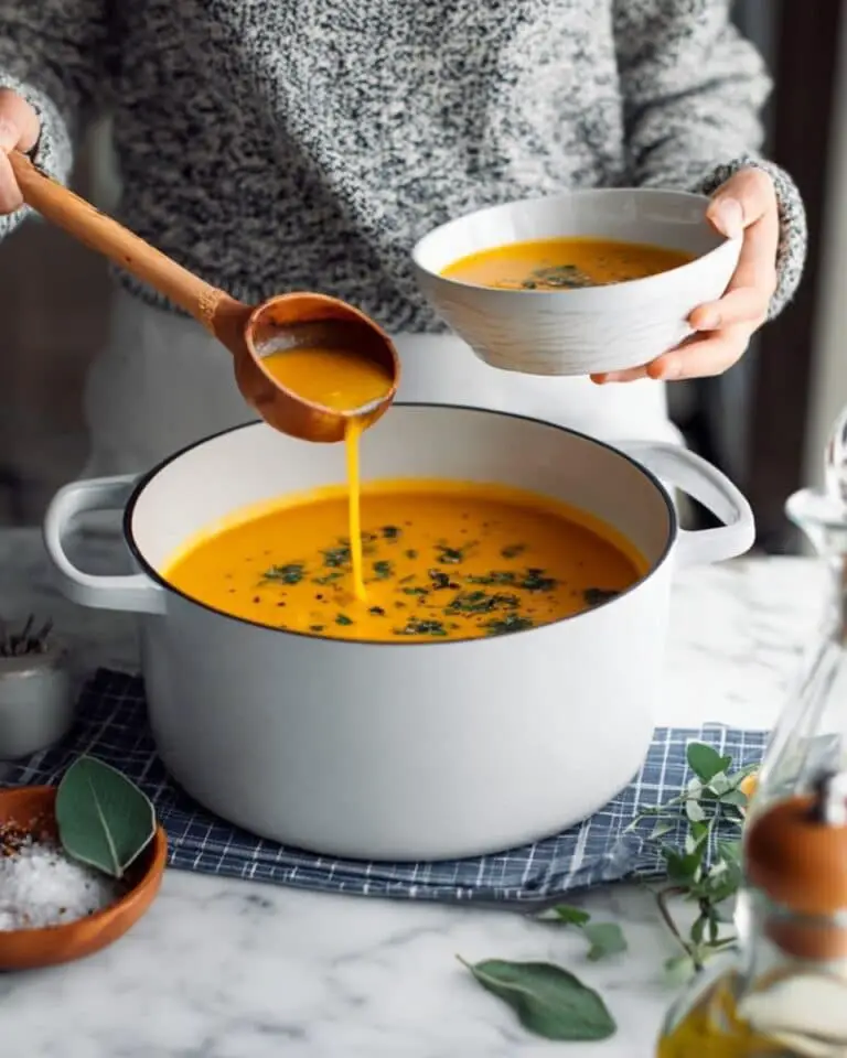 Butternut Squash Soup with Sage, Rosemary, and Toasted Pepitas Recipe
