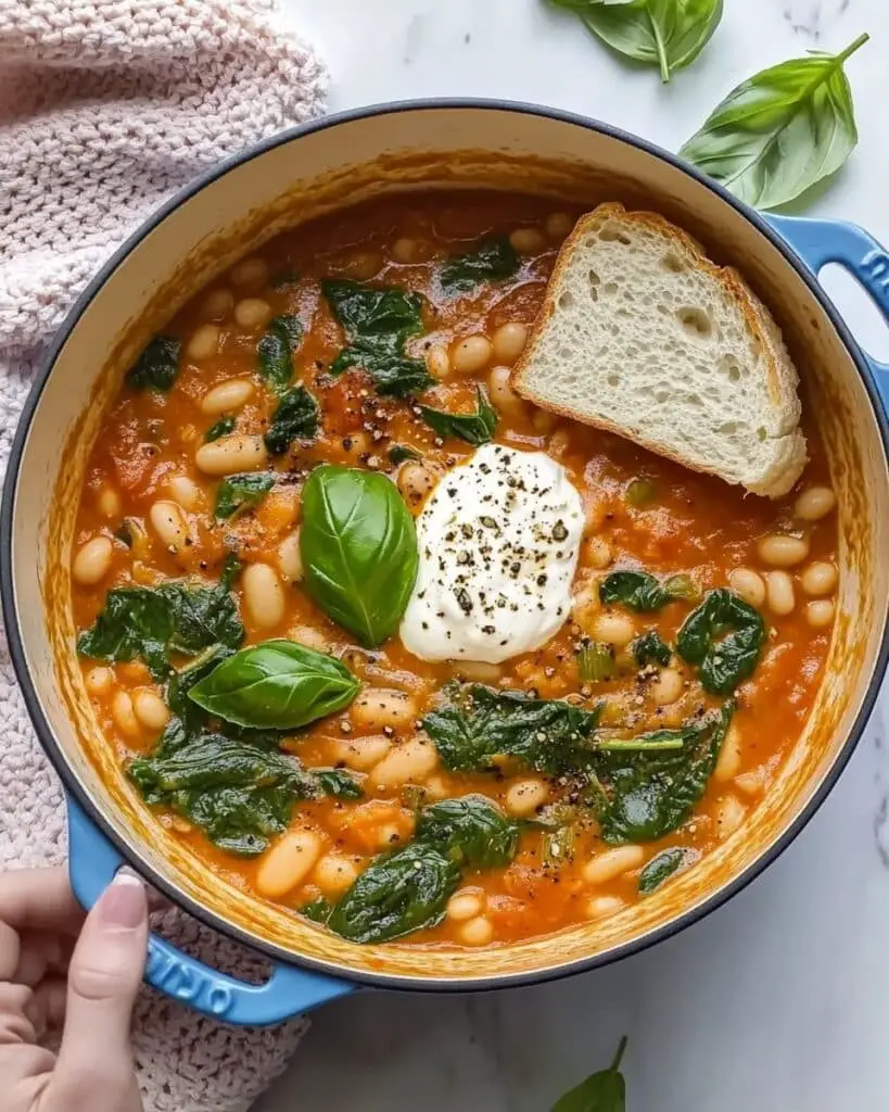 Creamy Tuscan White Bean Skillet Recipe