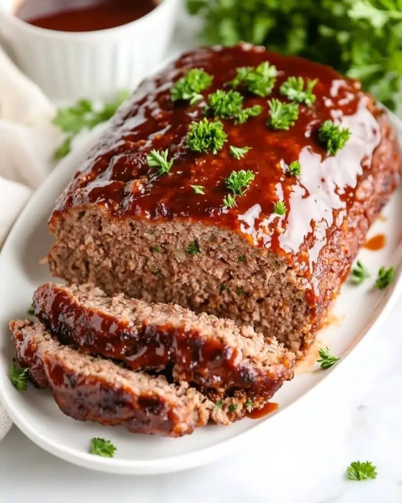 Air Fryer Meatloaf with BBQ Glaze Recipe