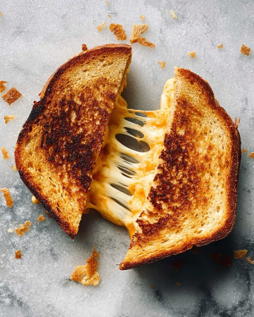 Grilled Cheese Sandwich with Sharp Cheddar and Gruyère Recipe