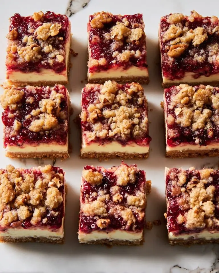 Cranberry Crumble Cheesecake Bars Recipe