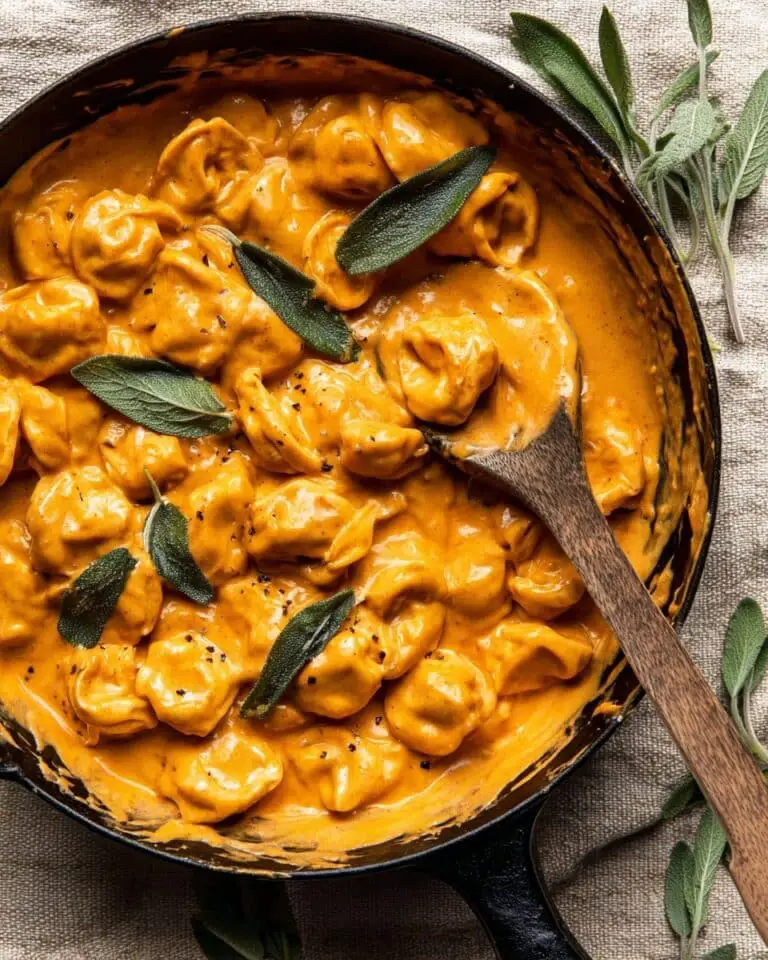 Brown Butter Pumpkin Alla Vodka Tortellini Recipe