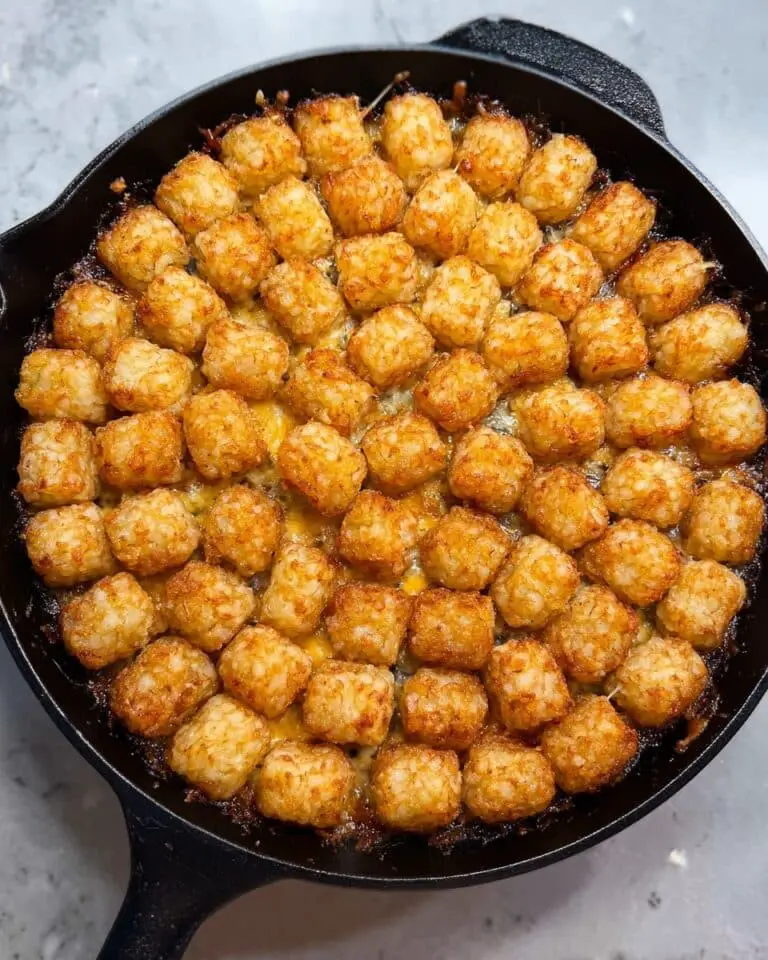 Taco Tater Tot Casserole with Southwest Ranch Recipe