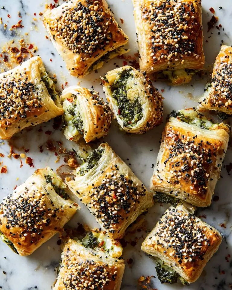 Spinach and Artichoke Dip Puff Pastry Rolls Recipe