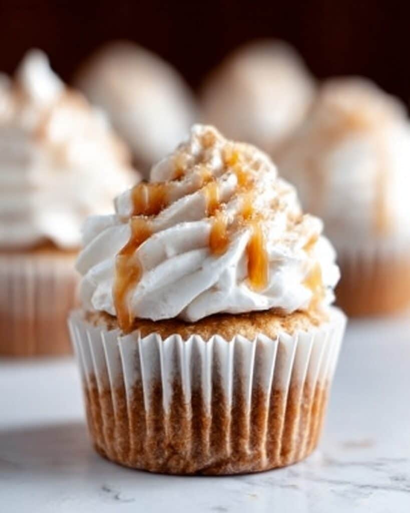Sweet Potato Pie Cupcakes with Marshmallow Frosting Recipe