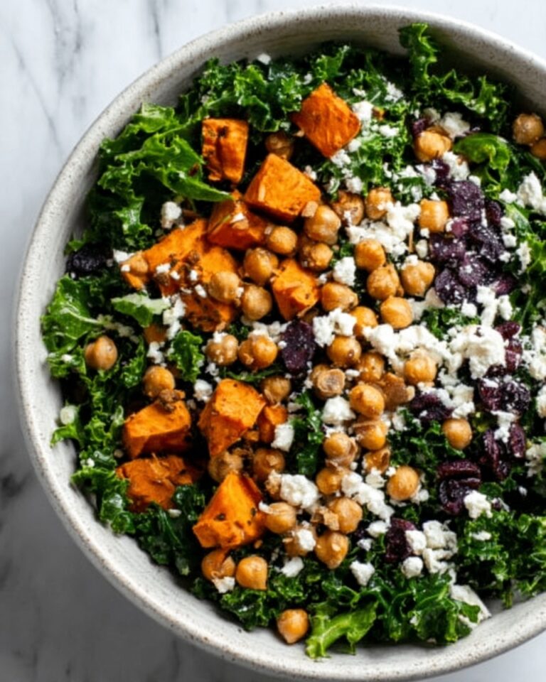 Roasted Sweet Potato, Kale, and Dried Cherry Salad with Feta & Pepitas Recipe