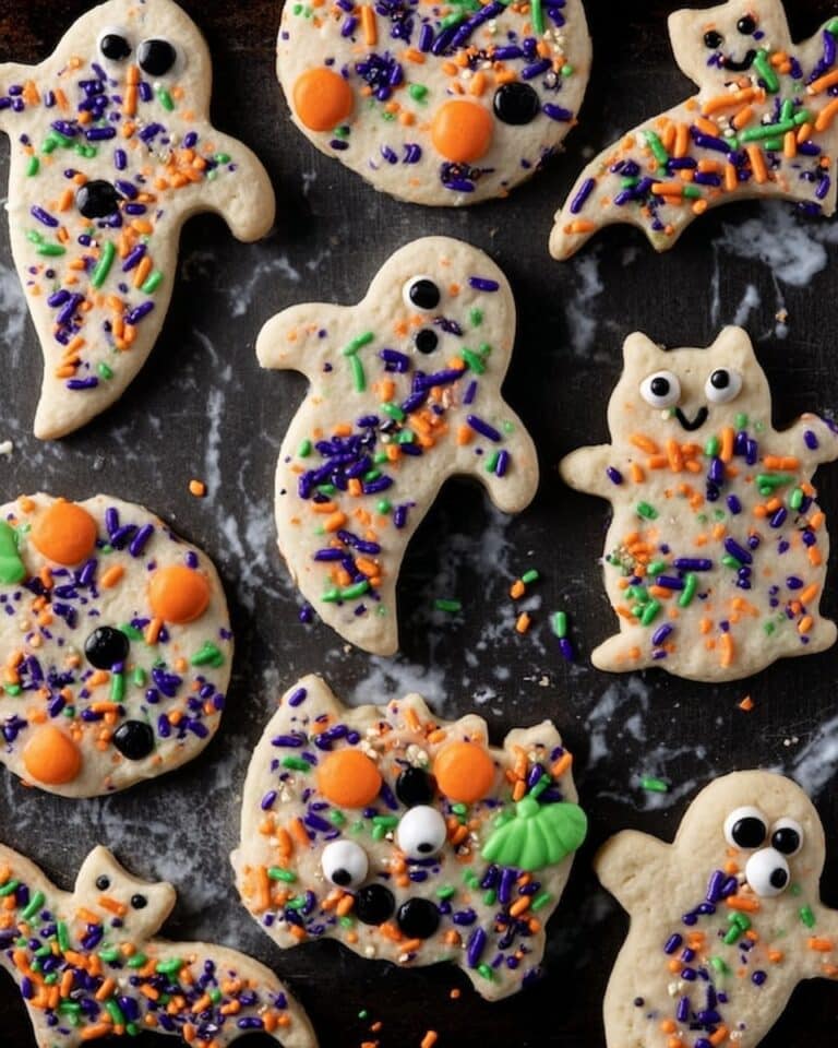 Easy Halloween Sugar Cookies with Sprinkles Recipe