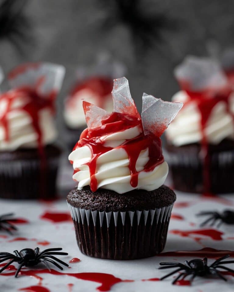 Bloody Broken Glass Cupcakes Recipe