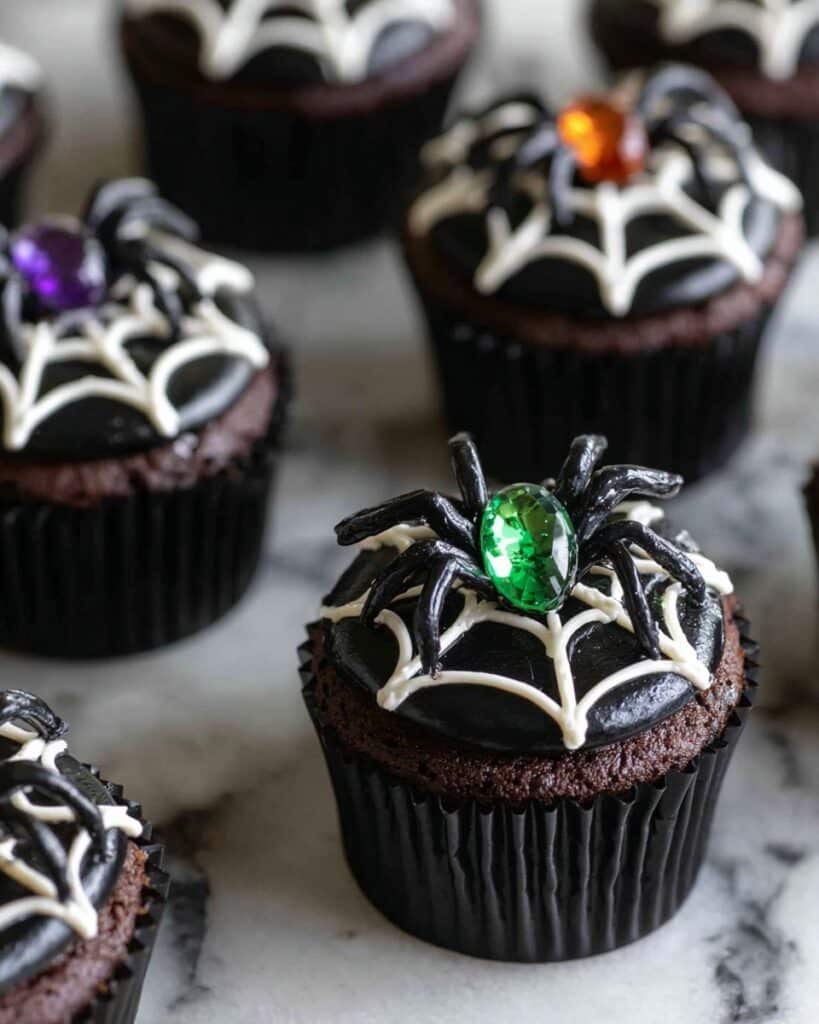 Spooky Halloween Spider Cupcakes Recipe