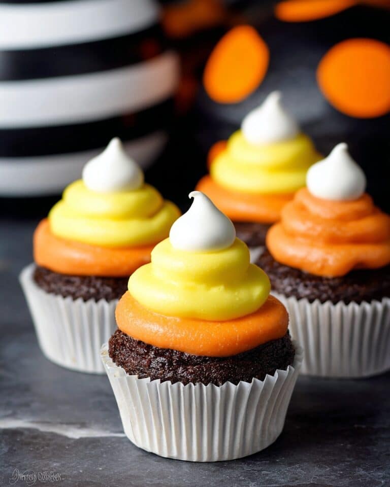 Easy Candy Corn Cupcakes Recipe