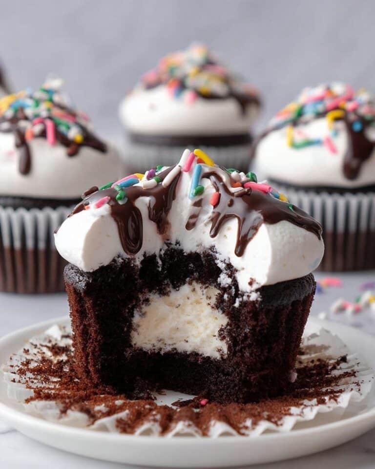 Ice Cream Filled Cupcakes Recipe