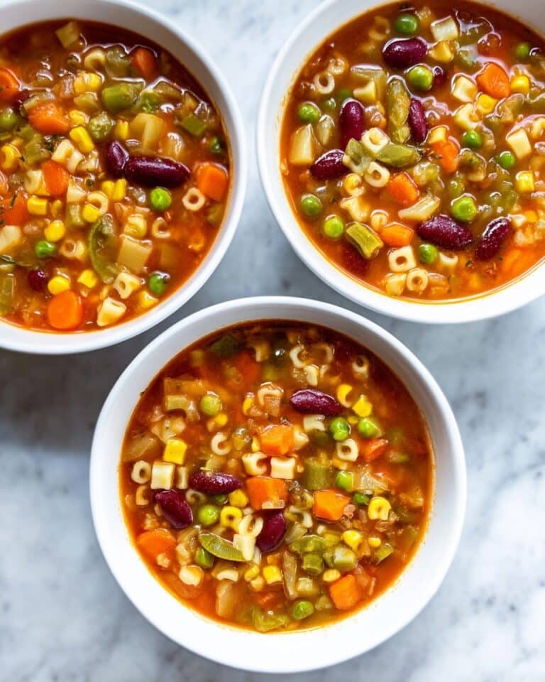 Alphabet Soup with Vegetables and Noodles Recipe