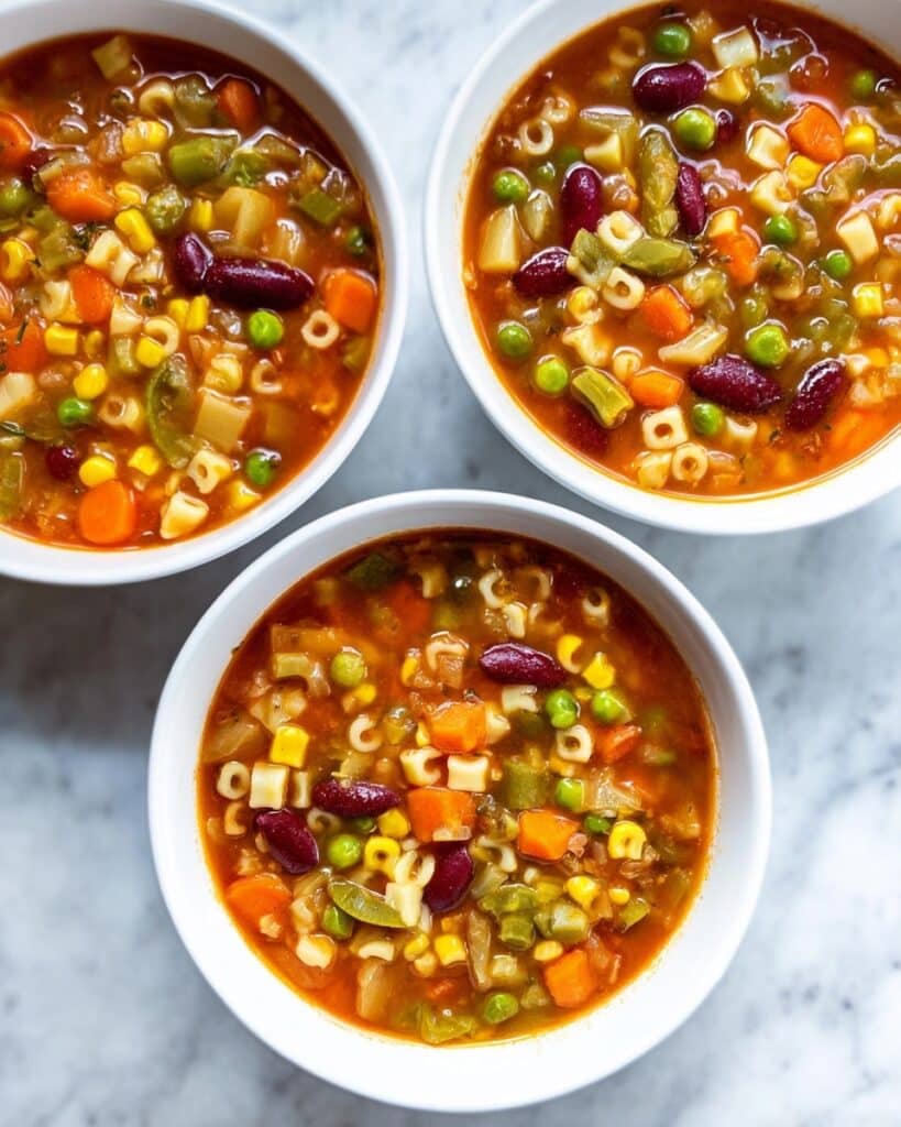Alphabet Soup with Vegetables and Noodles Recipe