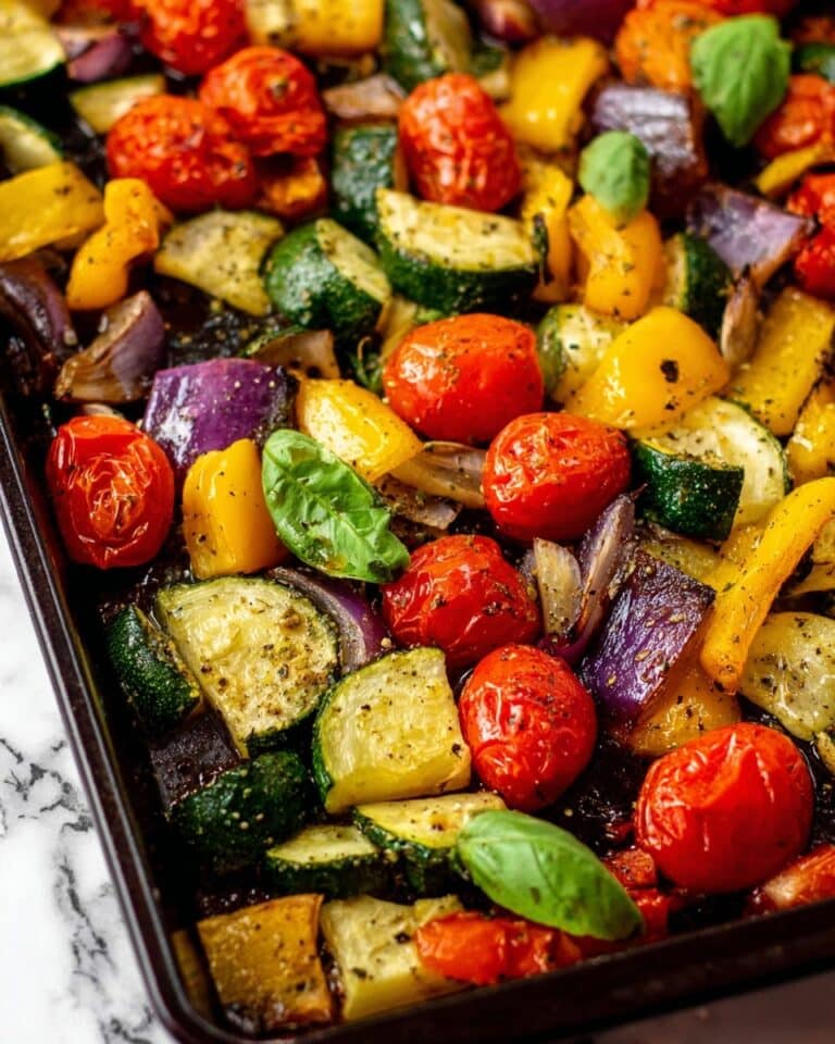 Easy Mediterranean Roasted Vegetables (Oven-Baked in 30 Minutes) Recipe