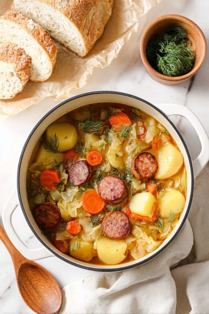 Kielbasa and Cabbage Soup Recipe