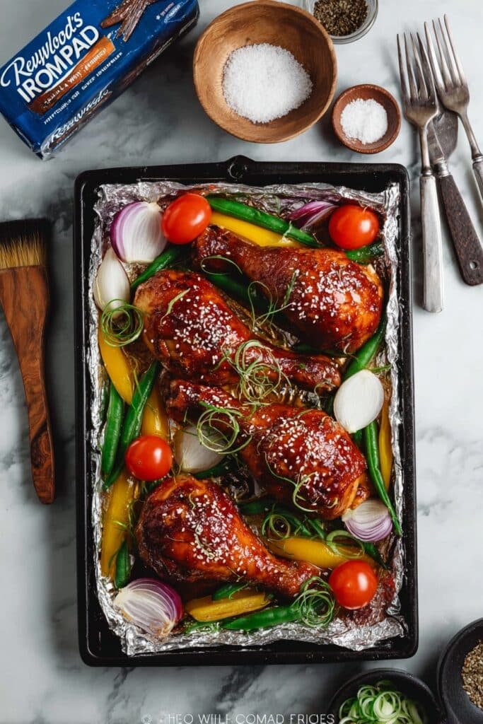 Honey Soy Glazed Chicken in Foil Recipe