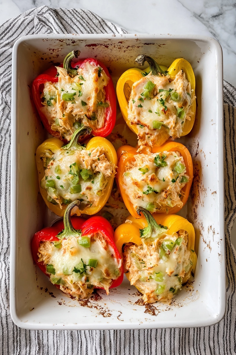 Creamy Chicken Stuffed Peppers Recipe