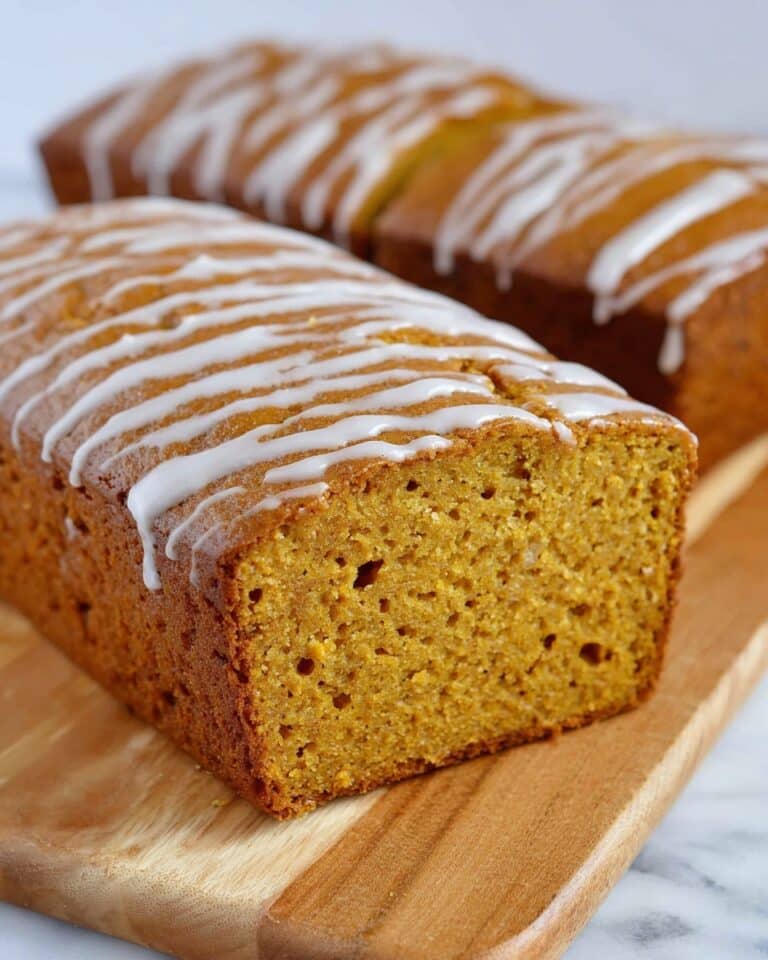 Glazed Pumpkin Bread Recipe