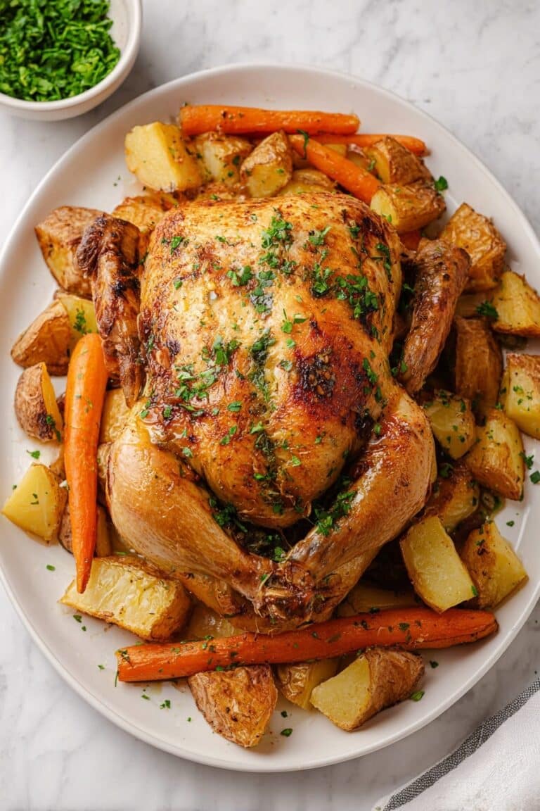 Slow Roasted Herb-Infused Whole Chicken Recipe