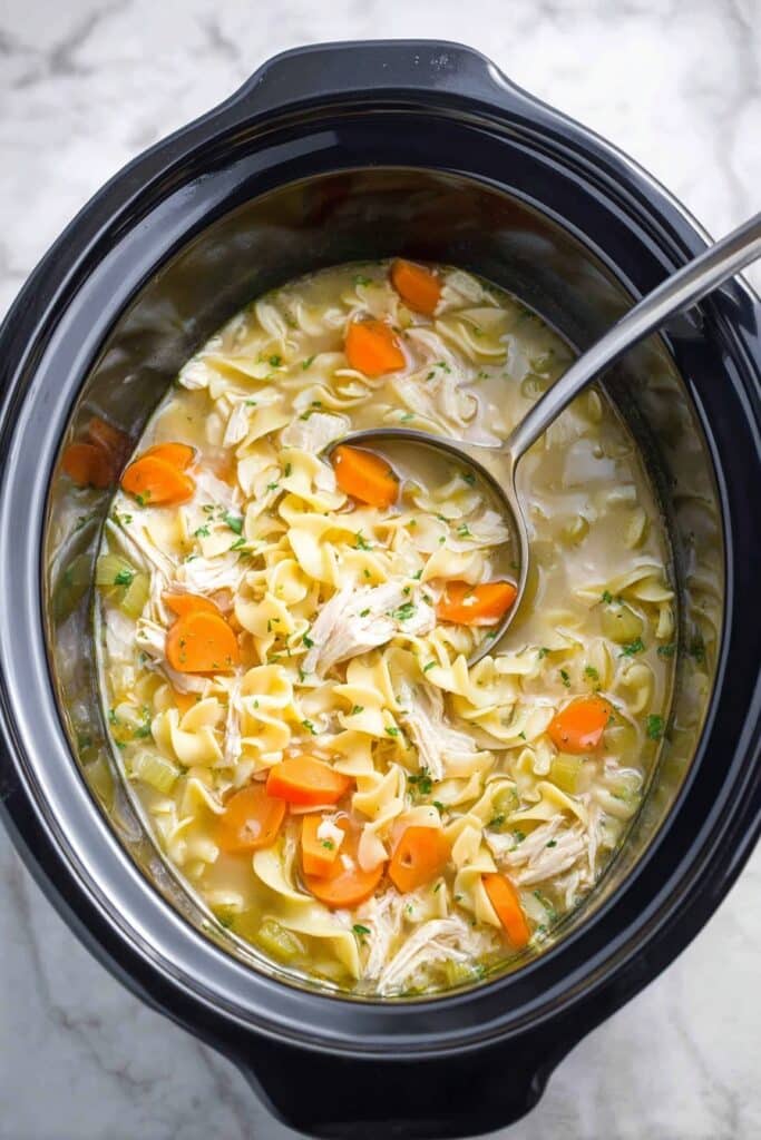 Crockpot Chicken Noodle Soup Recipe