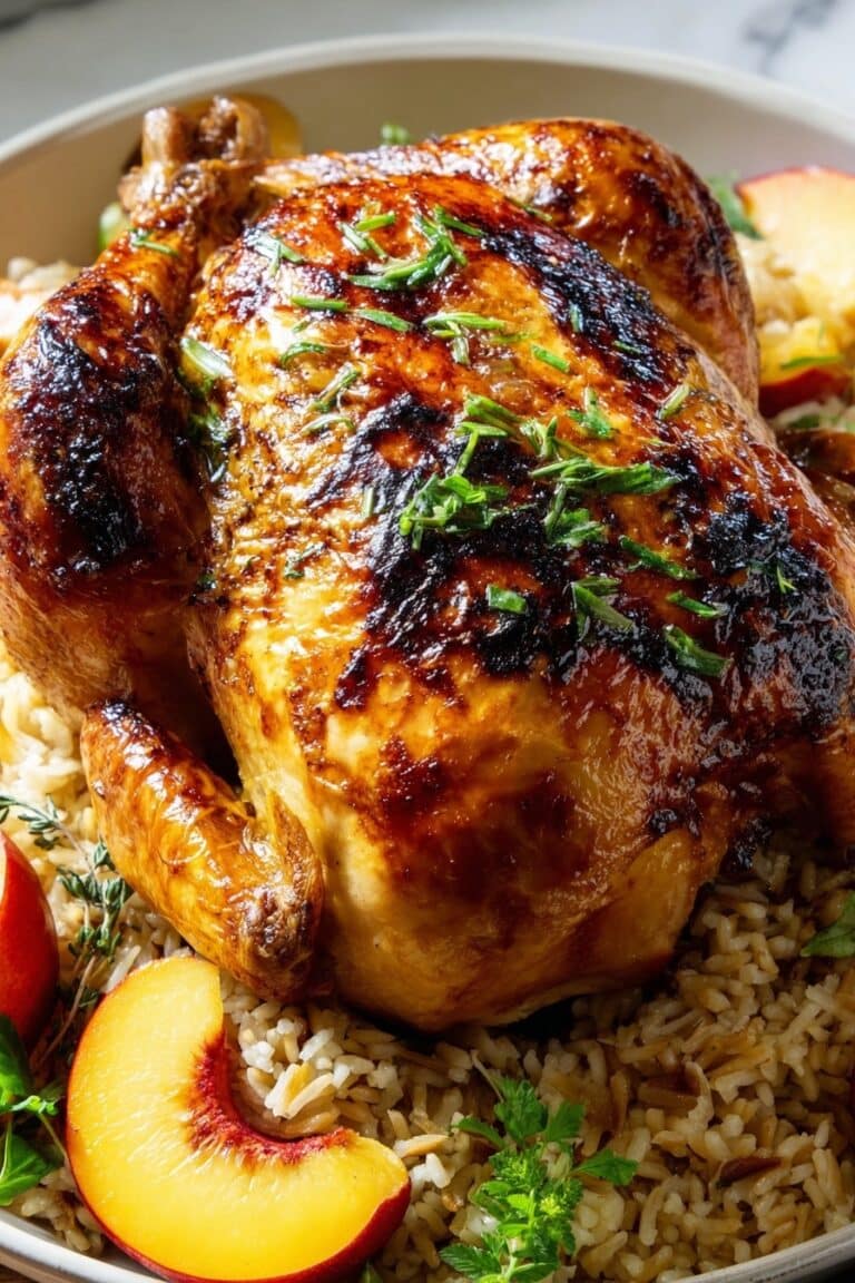 Apple Cider Glazed Roasted Chicken Recipe