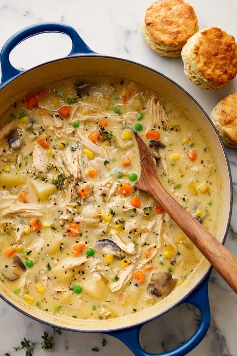 Creamy Chicken Pot Pie Soup Recipe