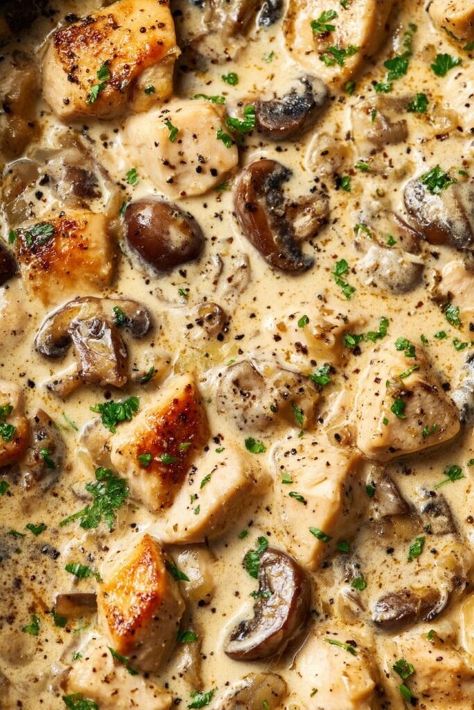Easy Chicken Stroganoff with Mushrooms Recipe