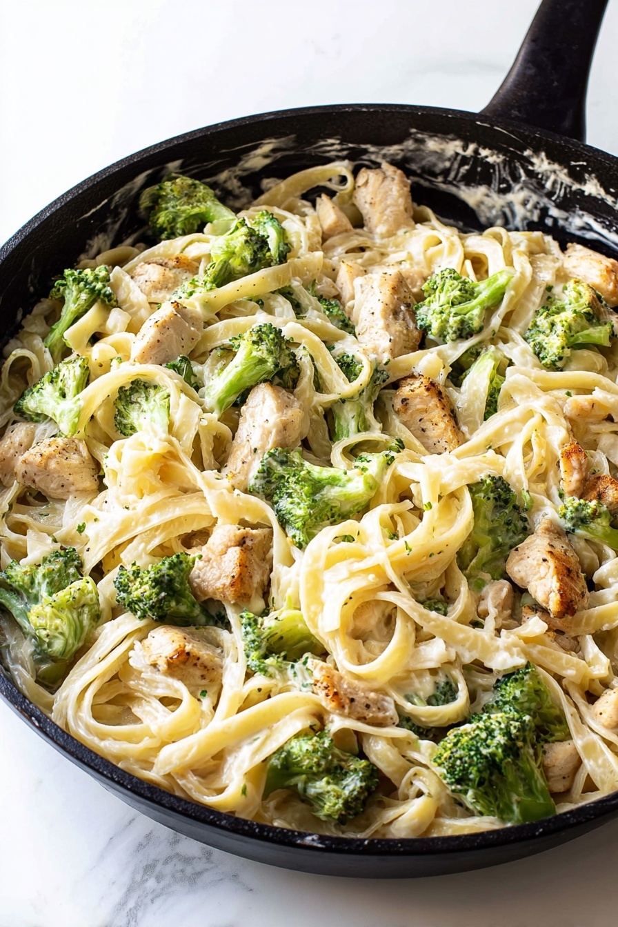 Creamy Chicken Broccoli Fettuccine Recipe