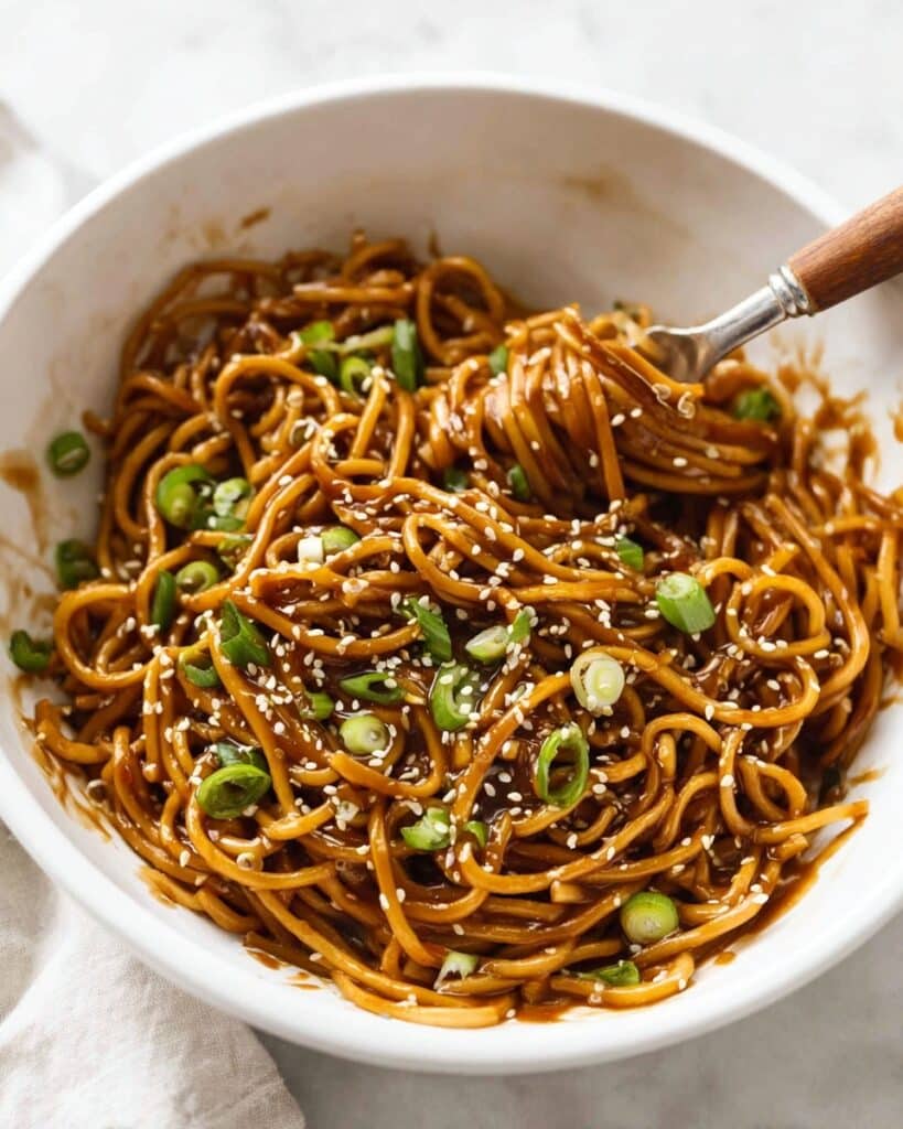 Sesame Noodles with Asian Sesame Peanut Dressing Recipe