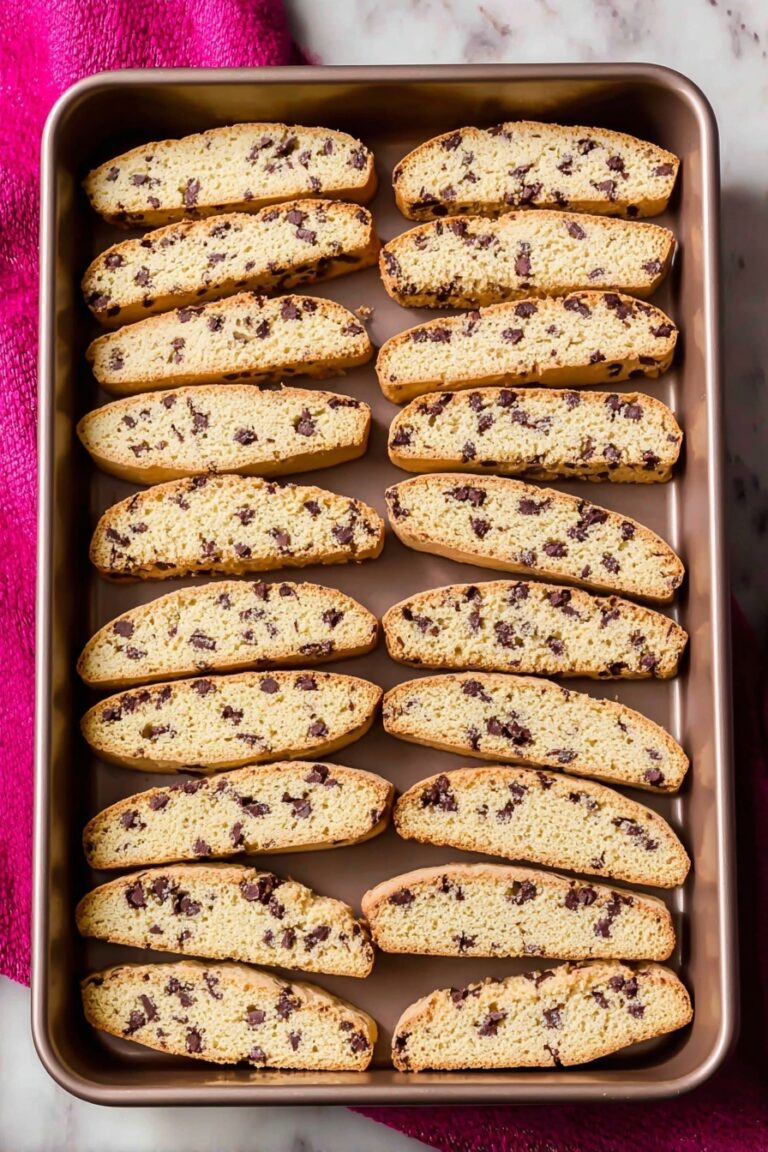 Chocolate Chip Almond Biscotti Recipe