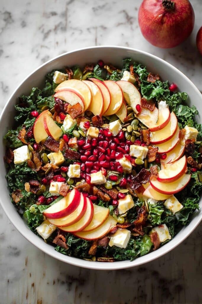 Fall Harvest Honeycrisp Apple and Kale Salad Recipe