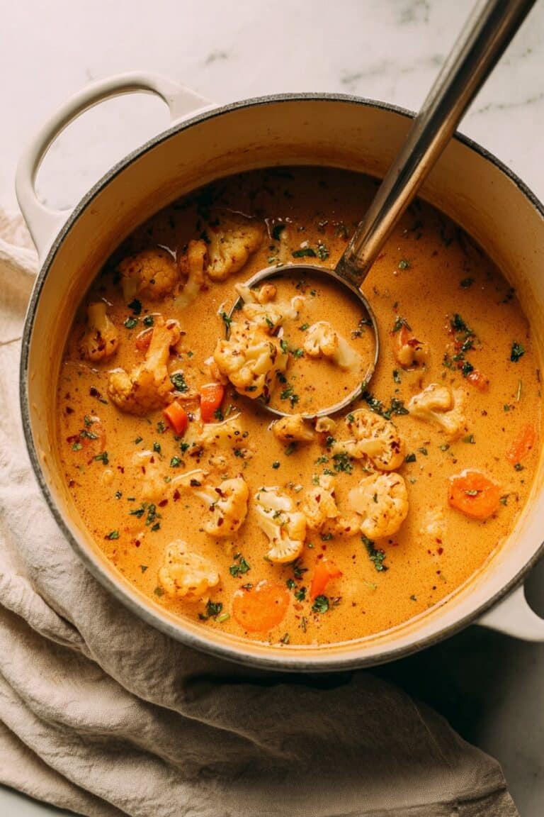 Creamy Cauliflower & Sweet Potato Chowder Recipe
