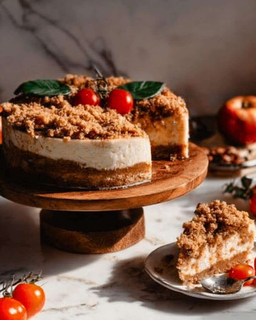 Salted Caramel Apple Pie Cheesecake Recipe