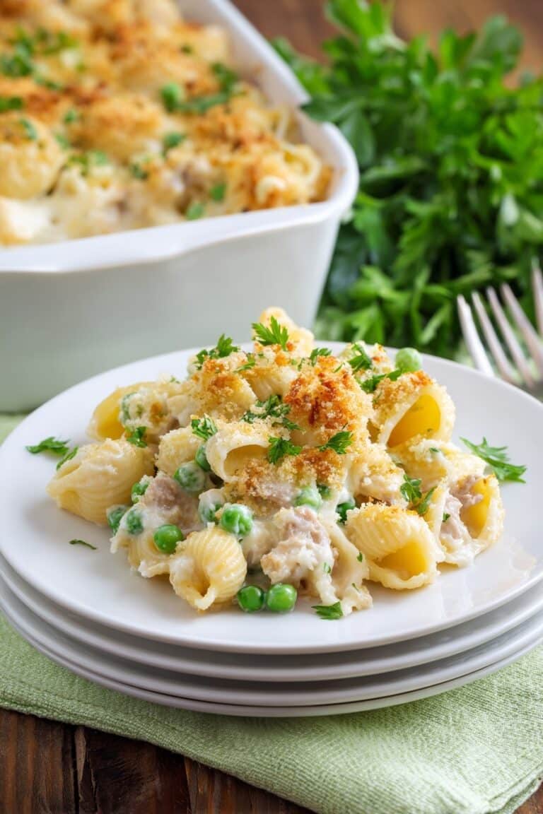 Creamy Tuna Noodle Casserole Recipe