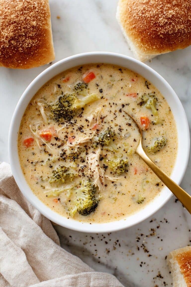 Creamy Chicken and Broccoli Soup Recipe